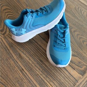 Under Armour Kids Teal Blue Lace-Up Sneakers